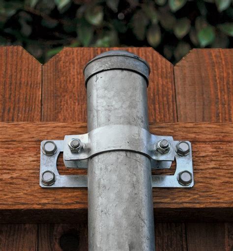 horizontal wood fence metal post bracket|galvanized fence post for wood.